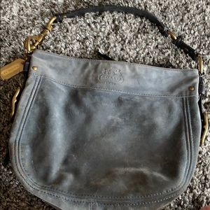 Suede Coach Carly bag